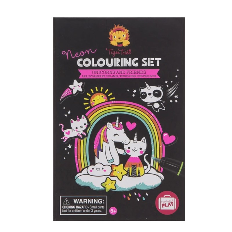 Tiger Tribe Neon Boyama Seti // Unicorns and Friends