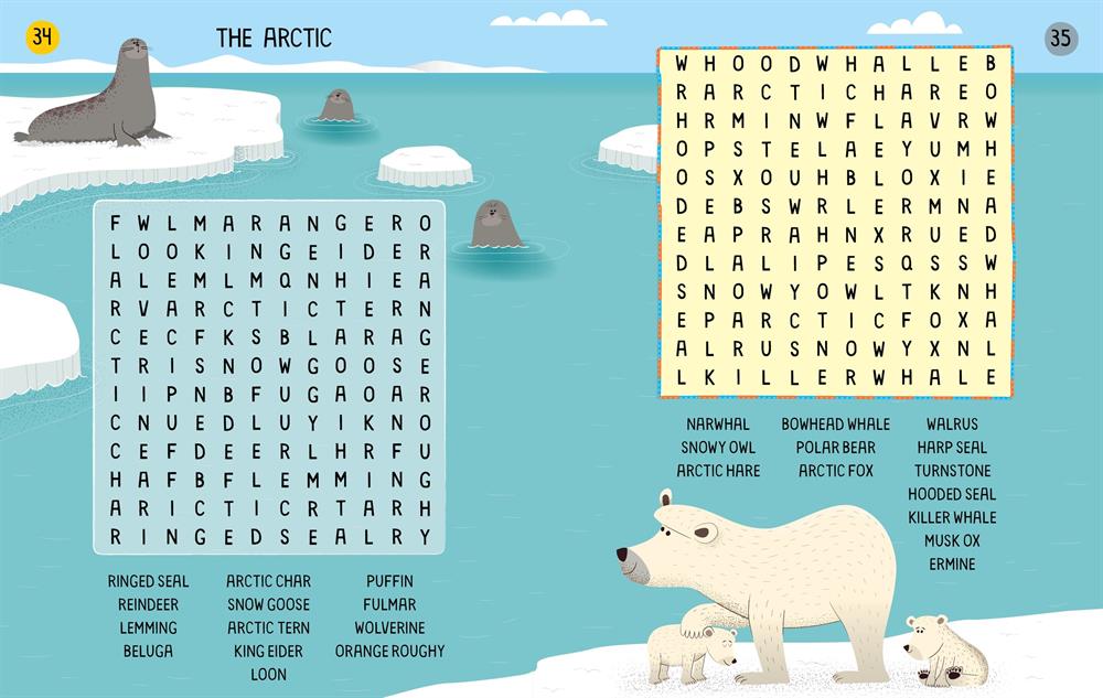 Usborne Publishing 100 Children's Wordsearches: Animals