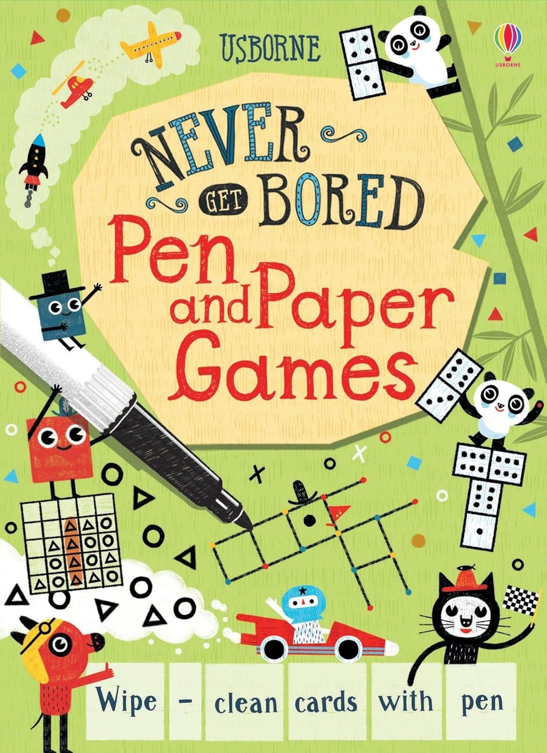 Usborne Publishing Pen and Paper Games (Never Get Bored Cards)