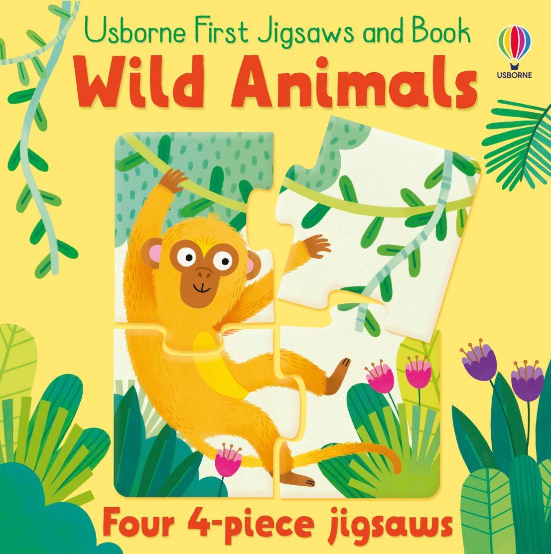 Usborne Publishing First Jigsaws And Book: Wild Animals
