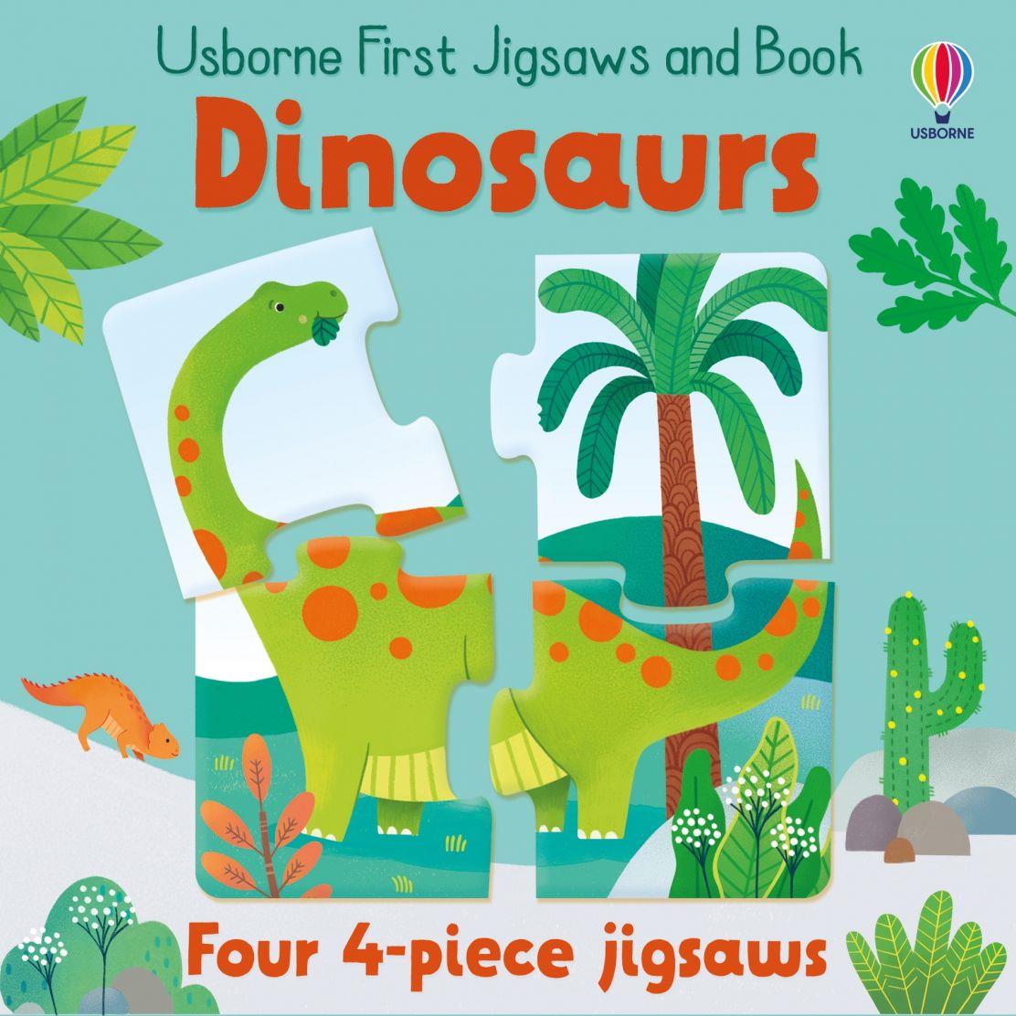 Usborne Publishing First Jigsaws And Book: Dinosaurs