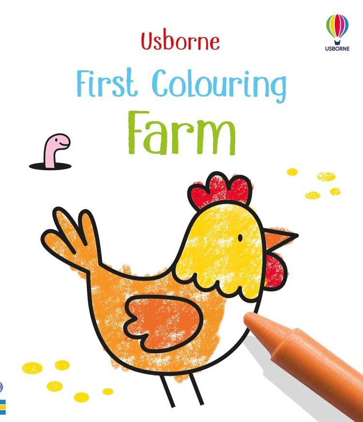 Usborne Publishing First Colouring: Farm