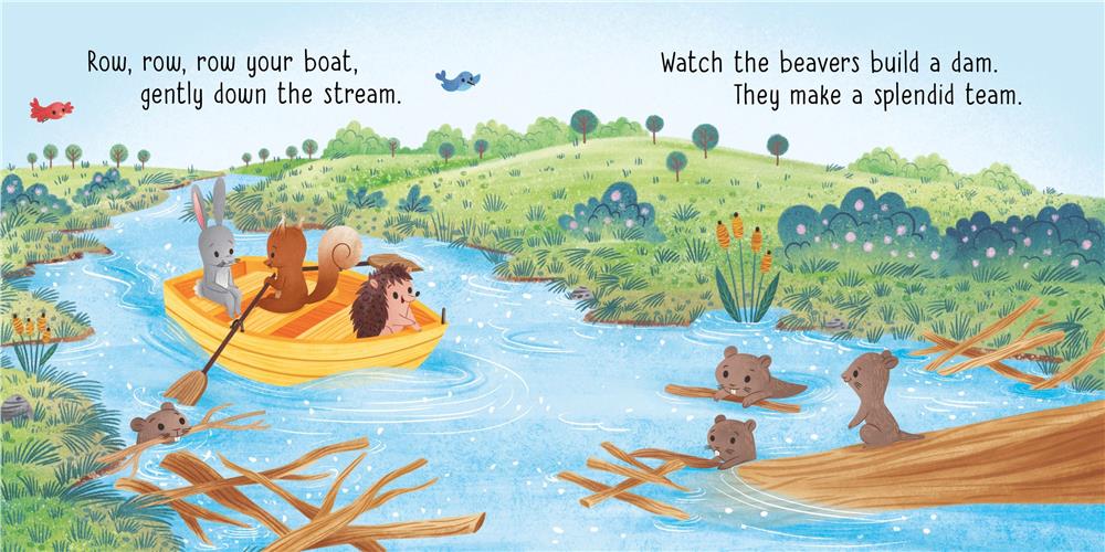 Usborne Publishing Little Board Books: Row, Row, Row Your Boat
