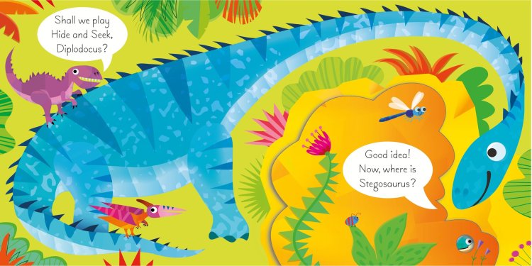 Usborne Play Hide & Seek with the Dinosaurs