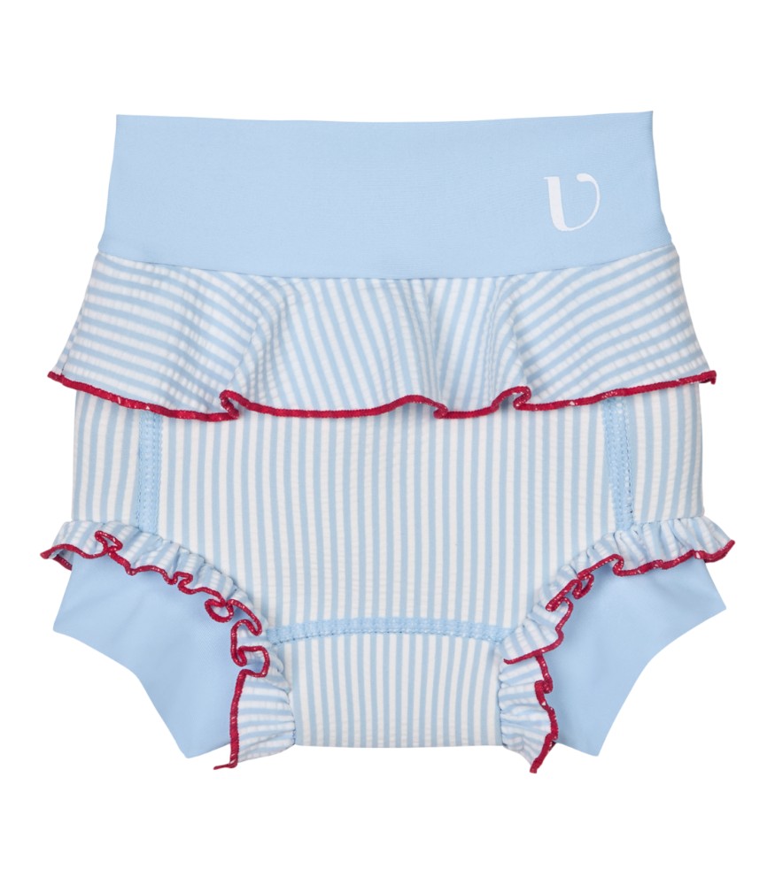 Vanilla Copenhagen Bebek Bezli Mayo Deniz Şortu // Frill Blue
