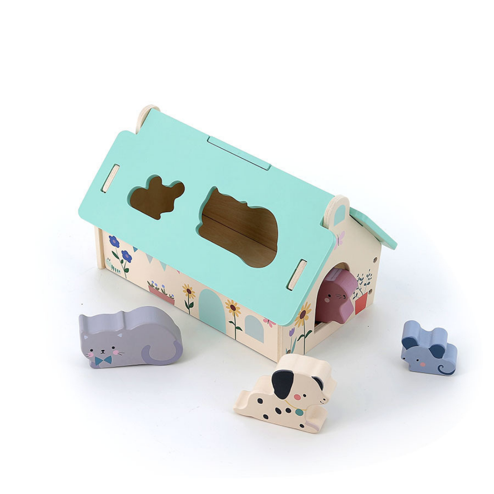 Vilac Ahşap Evcil Hayvanlar Evi Eşleştirme