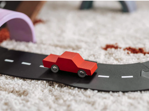 Waytoplay Back & Forth Ahşap Araba // Kırmızı