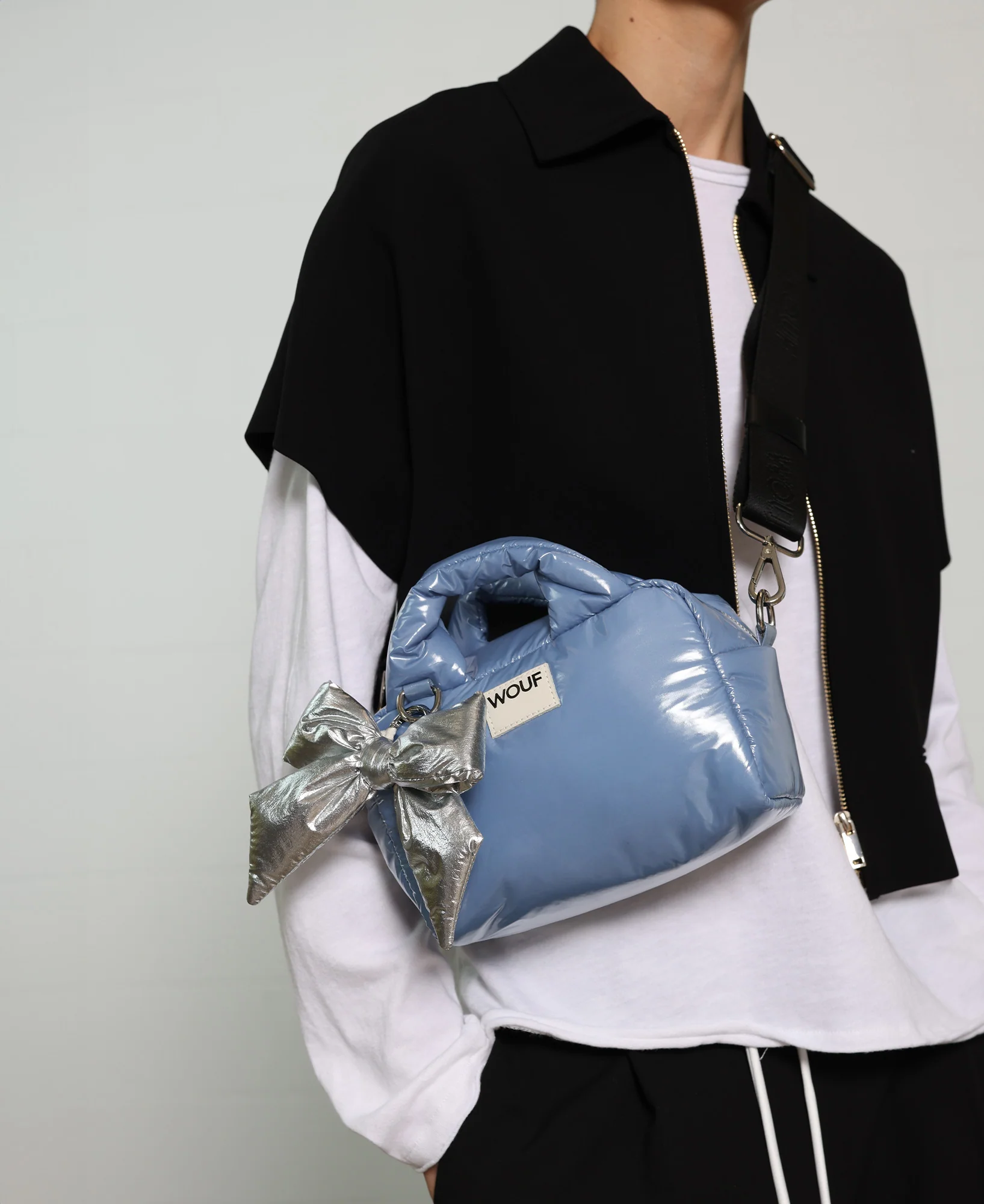 Wouf Charm // Silver Bow