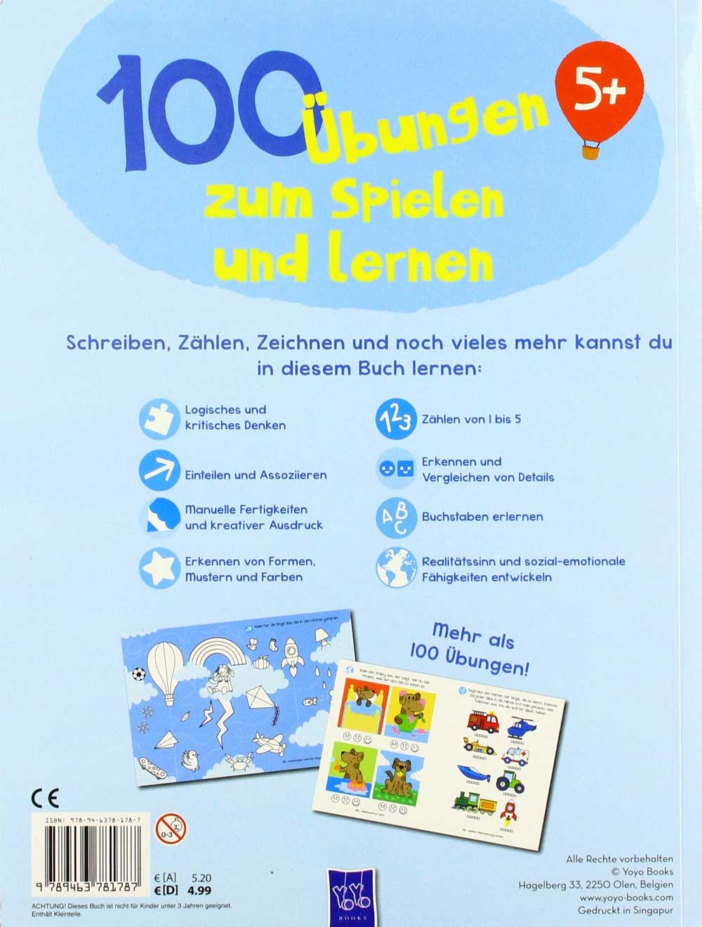 Yoyo Books 100 &Uuml;bungen zum Spielen und Lernen 5+