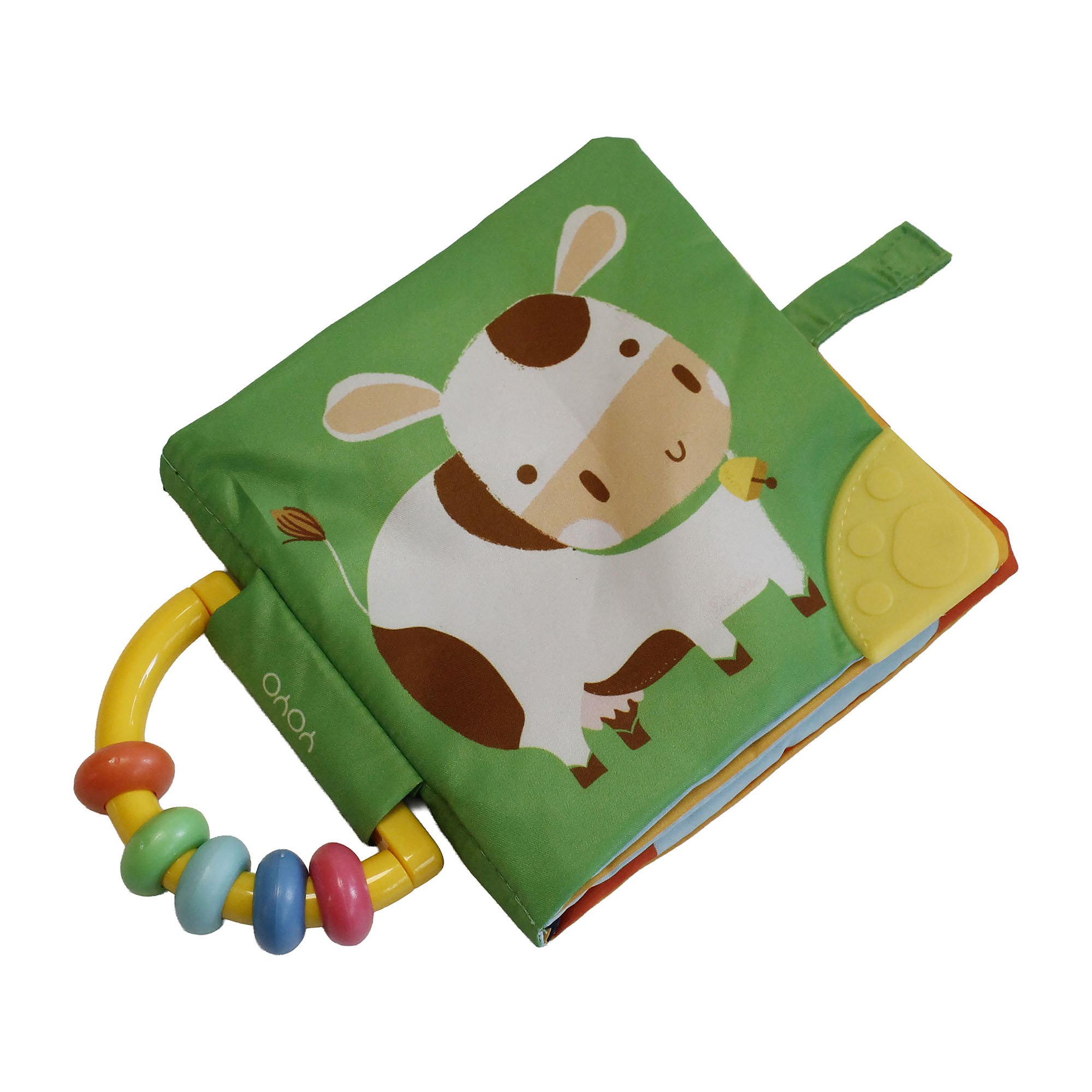 Yoyo Books My Soft Rattle and Teether: Moo! Cow
