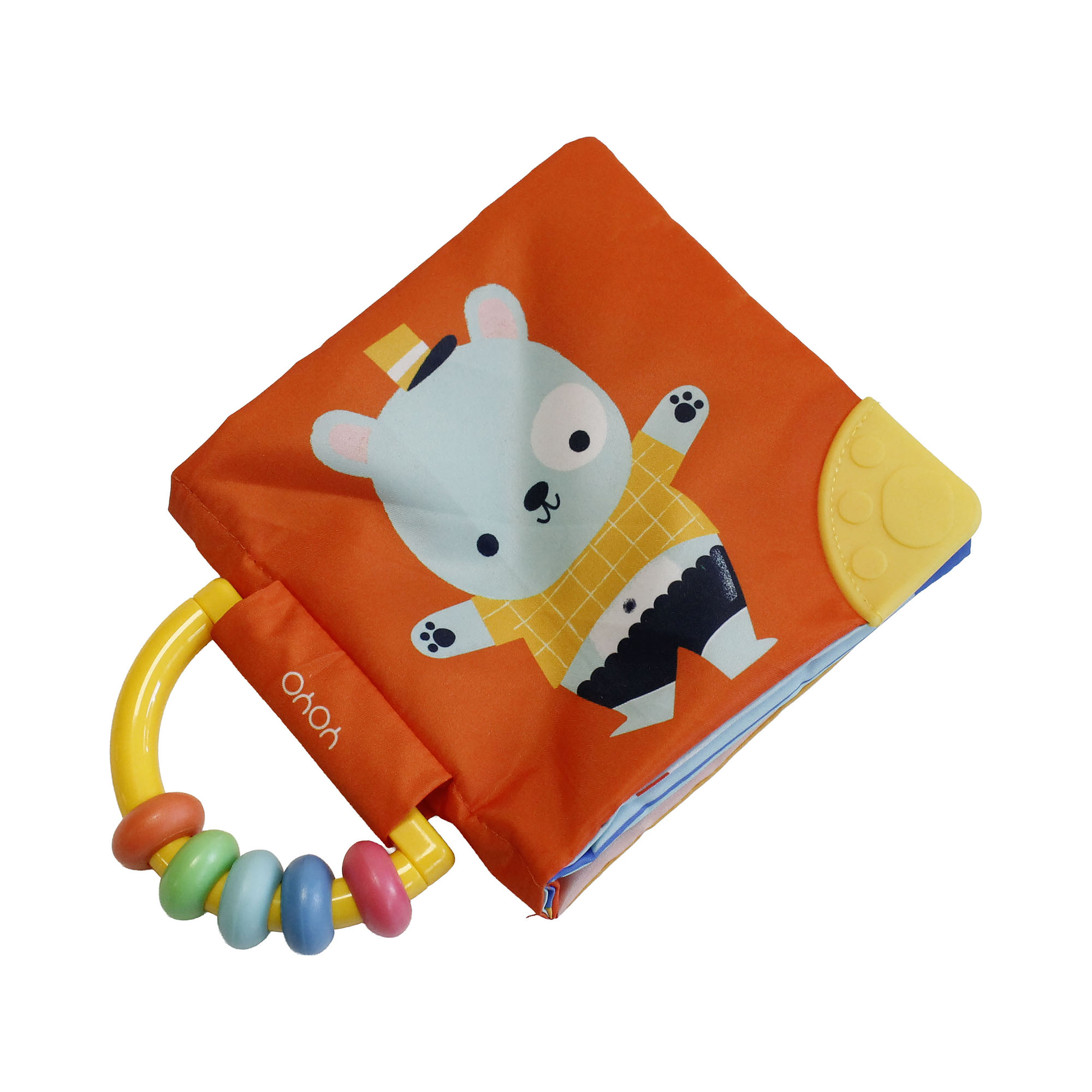 Yoyo Books My Soft Rattle and Teether: Grrr Little Bear
