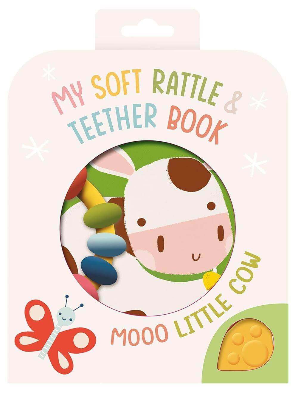 Yoyo Books My Soft Rattle and Teether: Moo! Cow